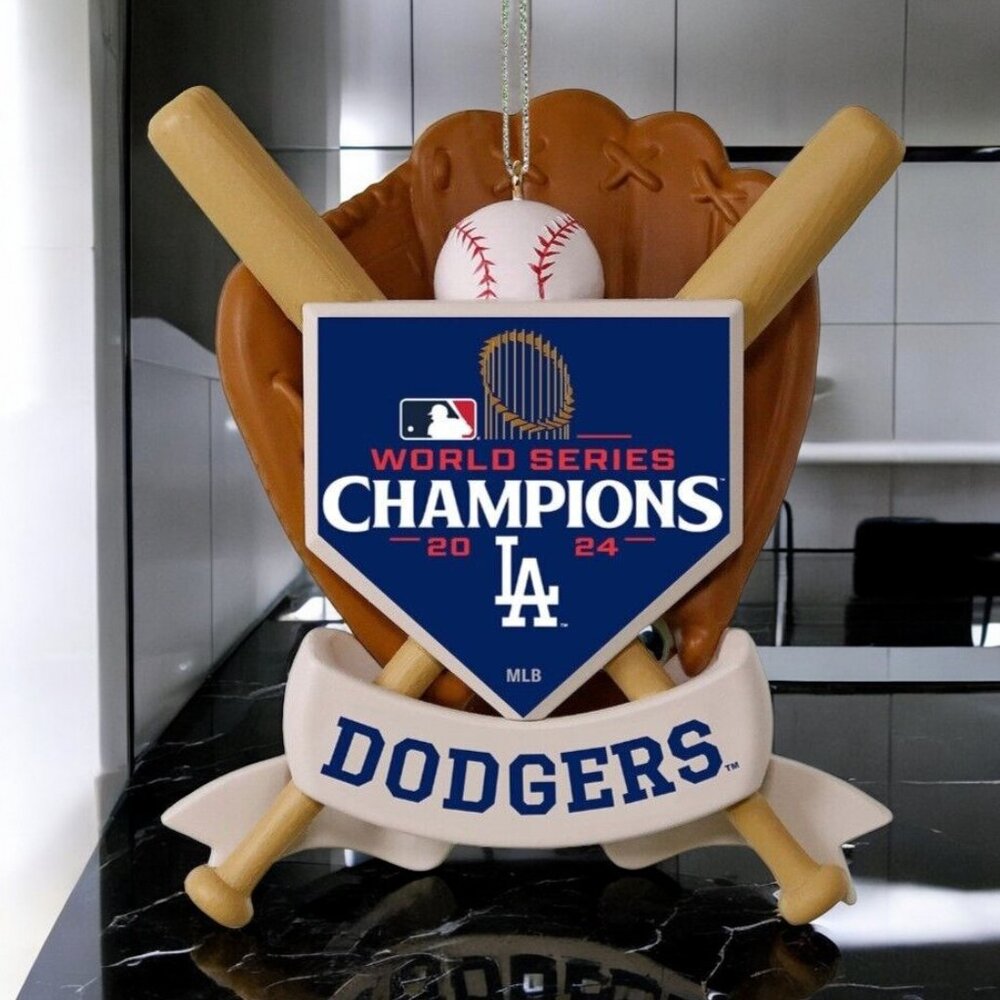 2024 World Series Champions Los Angeles Dodgers Hallmark Keepsake Ornament - Picture 9 of 9